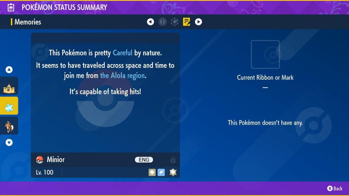 Shiny MINIOR Pokémon Scarlet Violet 6IV Competitive Battle Ready - Image 3