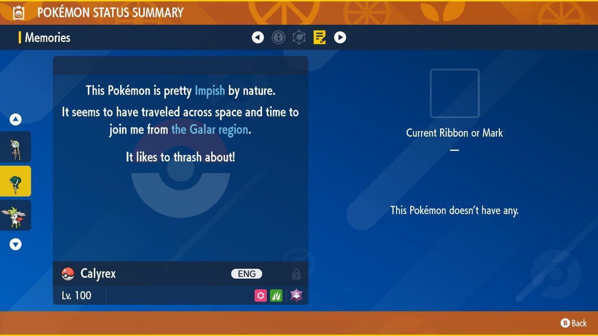 Non Shiny CALYREX Pokémon Scarlet Violet 6IV Competitive Battle Ready - Image 3