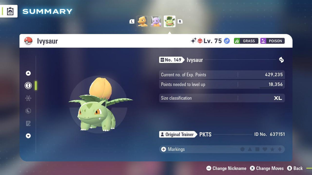 Shiny Alpha Ivysaur Pokémon Legends ZA 6IV Competitive Battle Ready - Image 2