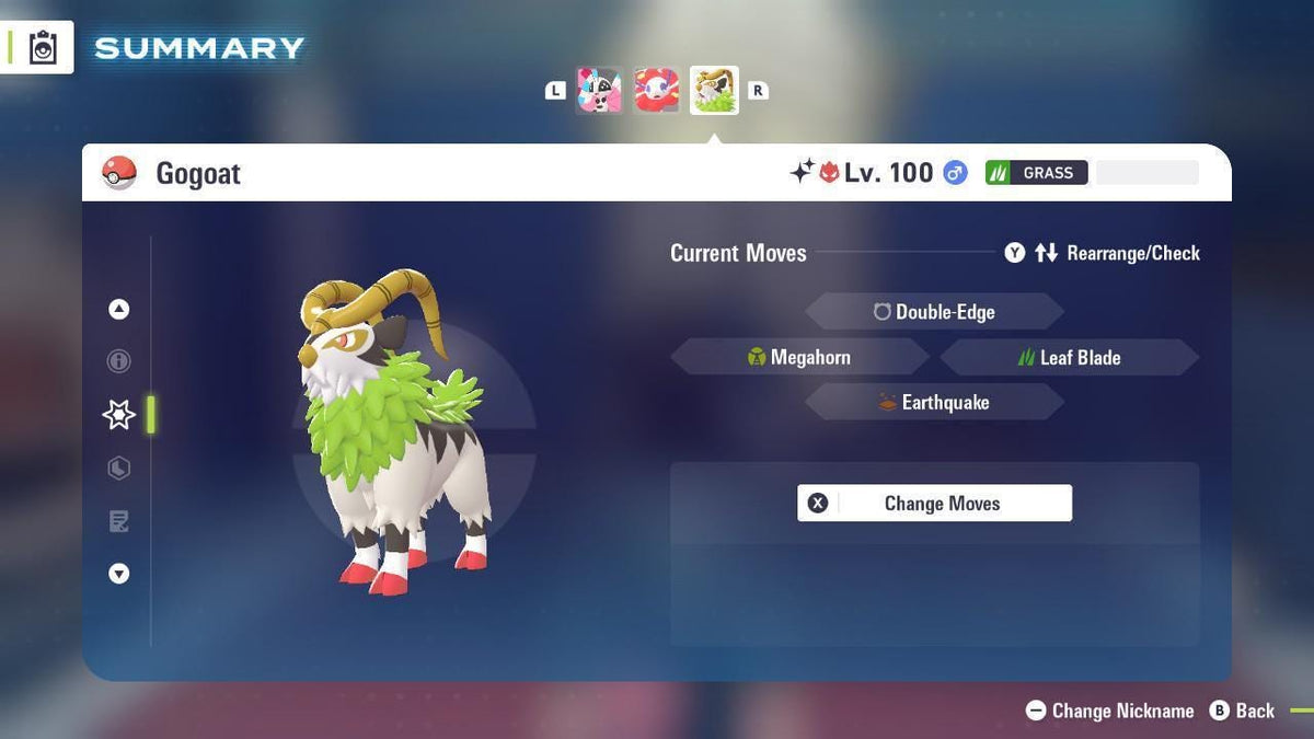 Shiny Alpha Gogoat Pokémon Legends ZA 6IV Competitive Battle Ready - Image 3