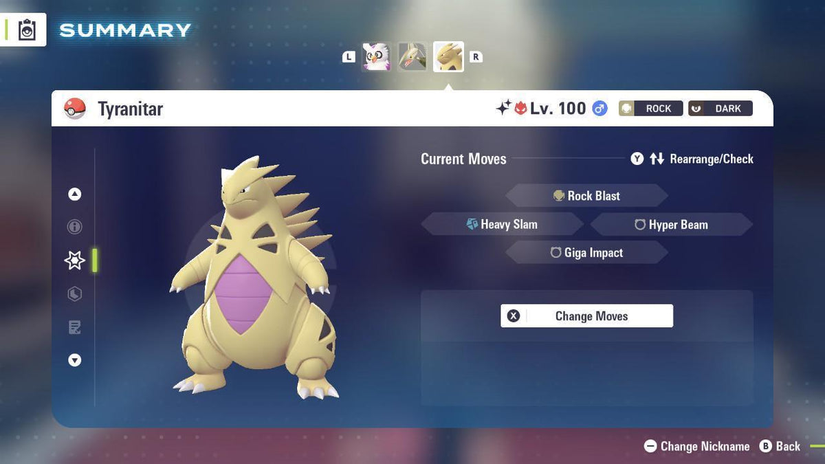 Shiny Alpha Tyranitar Pokémon Legends ZA 6IV Competitive Battle Ready - Image 4
