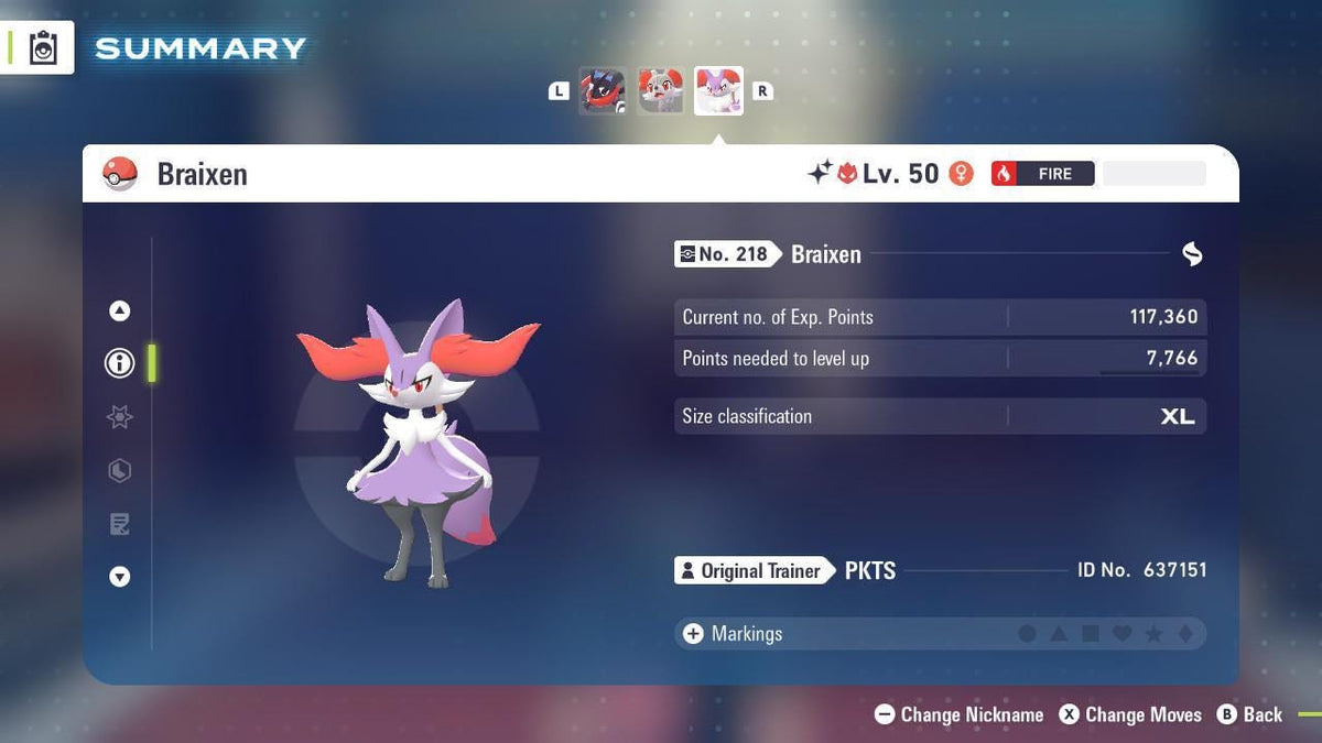 Shiny Alpha Braixen Pokémon Legends ZA 6IV Competitive Battle Ready - Image 2
