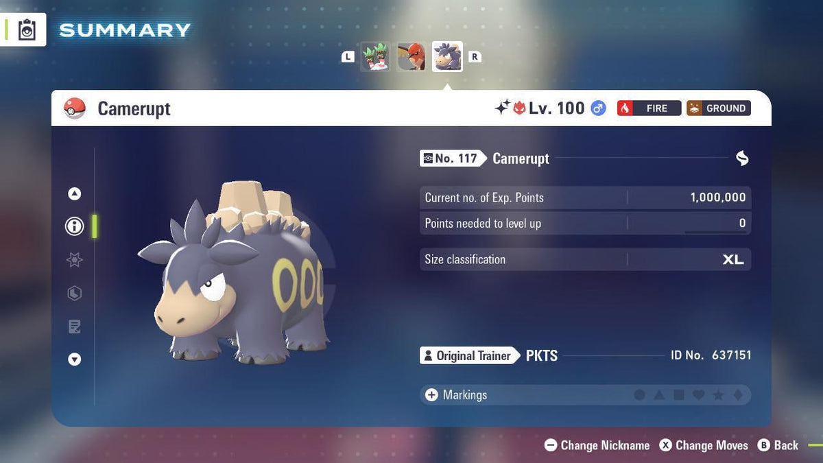 Shiny Alpha Camerupt Pokémon Legends ZA 6IV Competitive Battle Ready - Image 3