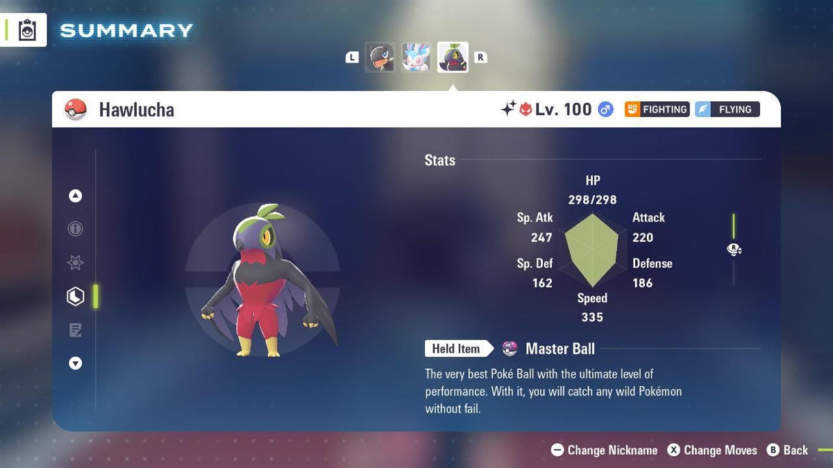 Shiny Alpha Hawlucha Pokémon Legends ZA 6IV Competitive Battle Ready - Image 2