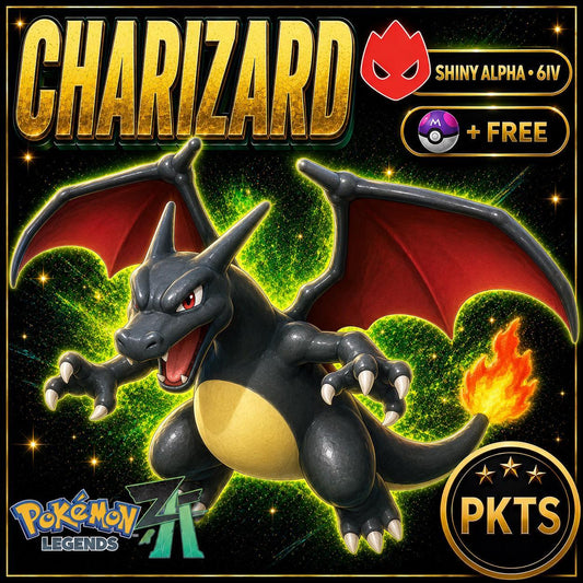THE ULTIMATE GIFT Shiny Alpha Charizard 6IV Battle Ready Legends Za Prep - Image 1