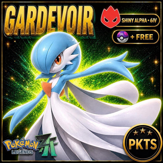 Shiny Alpha Gardevoir Pokémon Legends ZA 6IV Competitive Battle Ready - Image 1