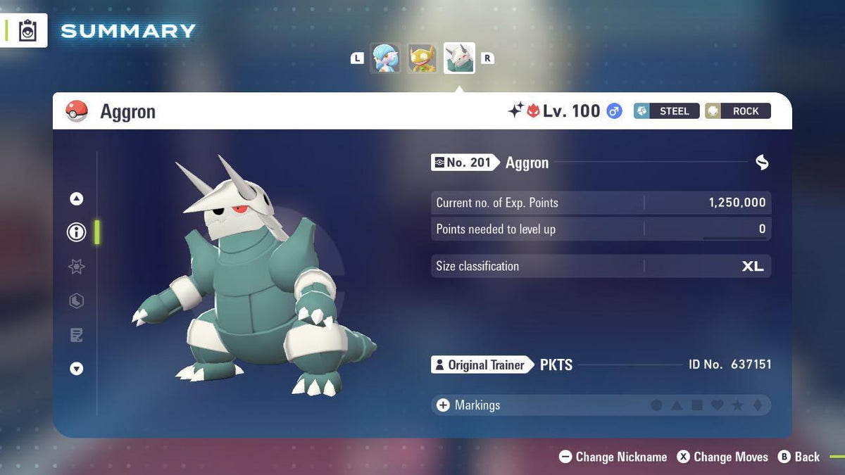 Shiny Alpha Aggron Pokémon Legends ZA 6IV Competitive Battle Ready - Image 3
