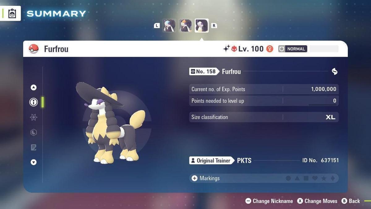 Shiny Alpha Debutante Furfrou Pokémon Legends ZA 6IV Competitive Battle Ready Pokedex - Image 4