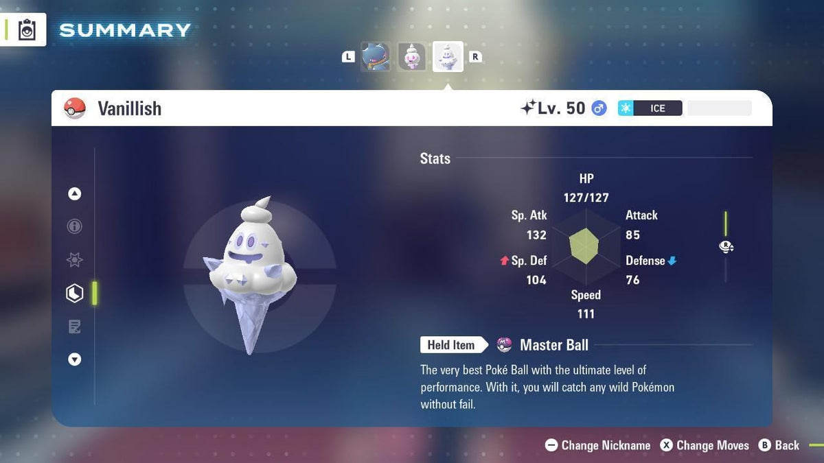 Shiny VANILLISH Pokémon Legends ZA 6IV Competitive Battle Ready - Image 2