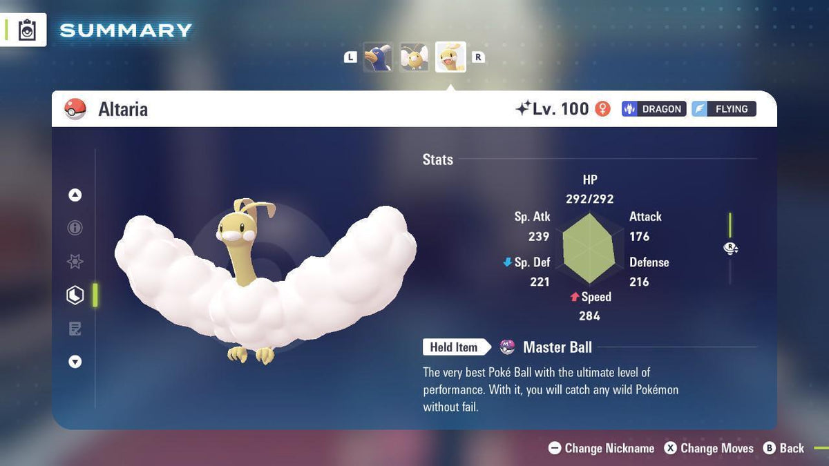 Shiny ALTARIA Pokémon Legends ZA 6IV Competitive Battle Ready - Image 2