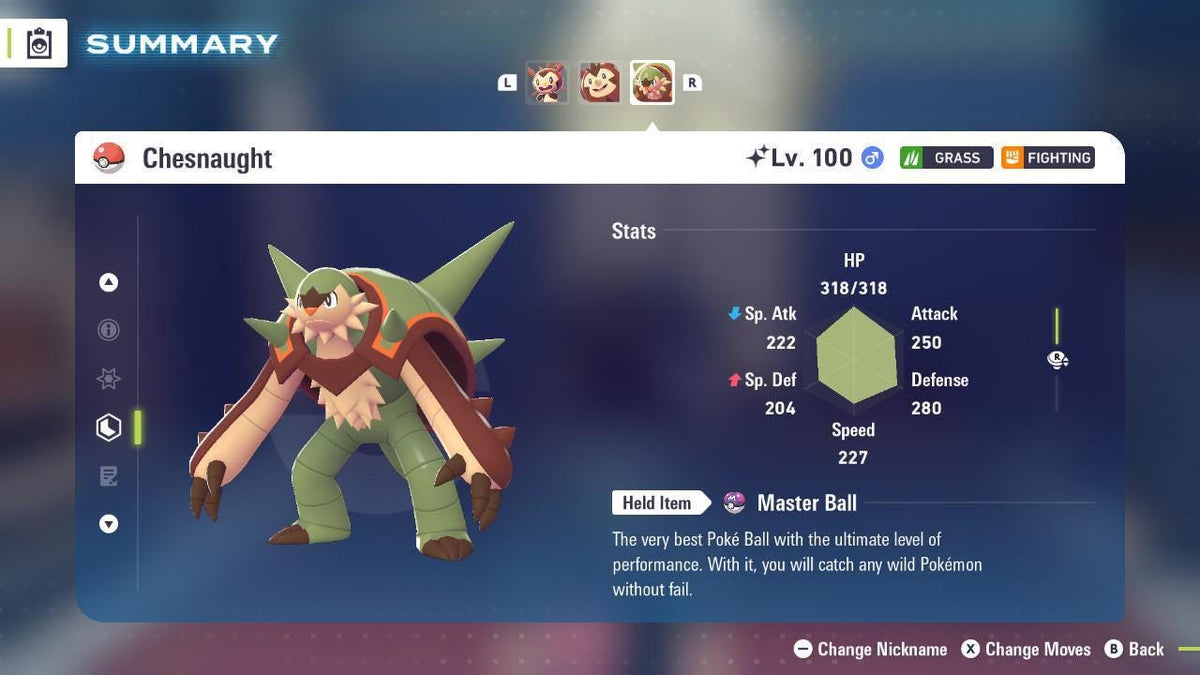 Shiny CHESNAUGHT Pokémon Legends ZA 6IV Competitive Battle Ready - Image 2