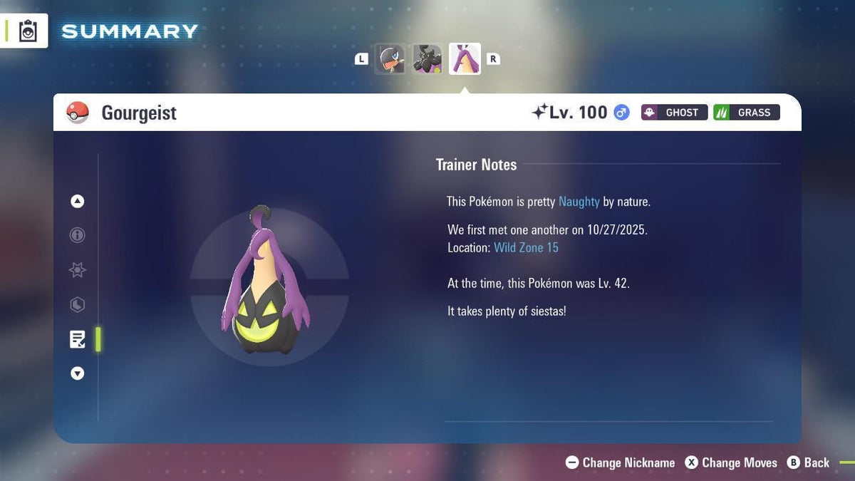 Shiny GOURGEIST Pokémon Legends ZA 6IV Competitive Battle Ready - Image 4