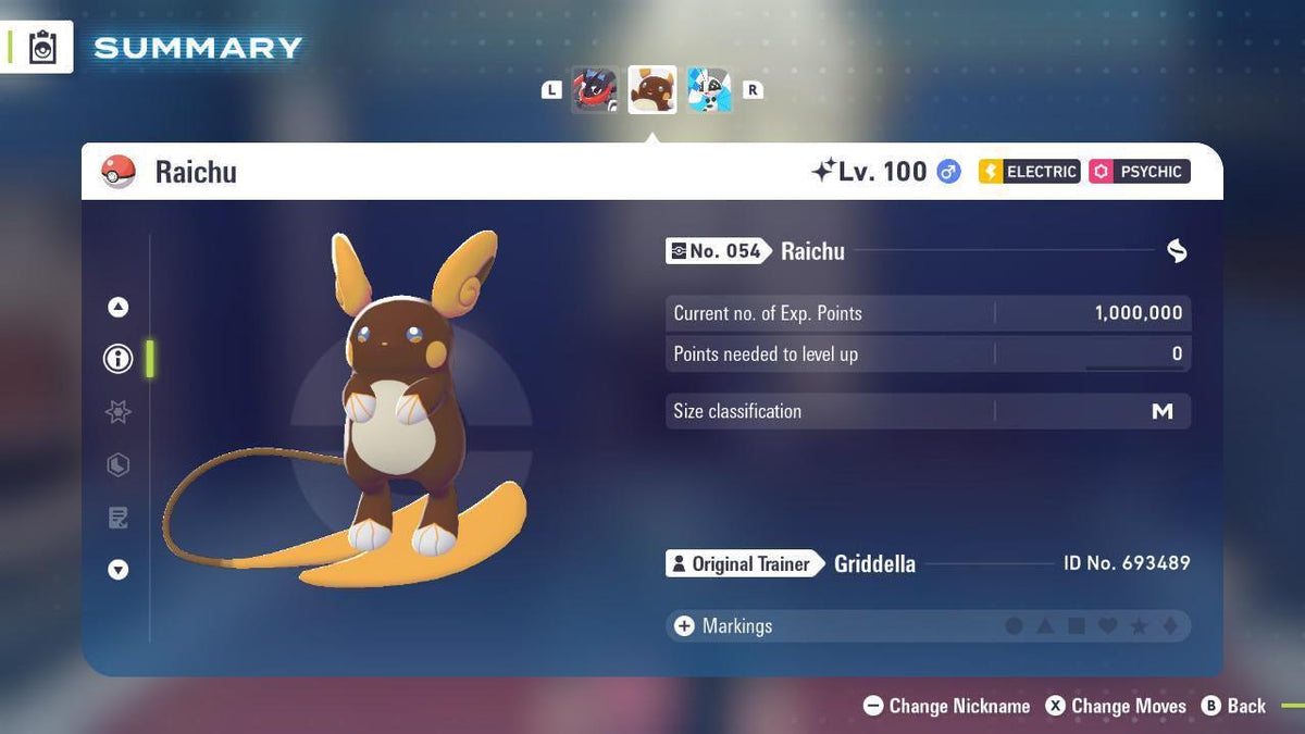 Pokemon Za Shiny 6IV ALOLAN RAICHU Pokémon Legends ZA 6IV Competitive Battle Ready - Image 3