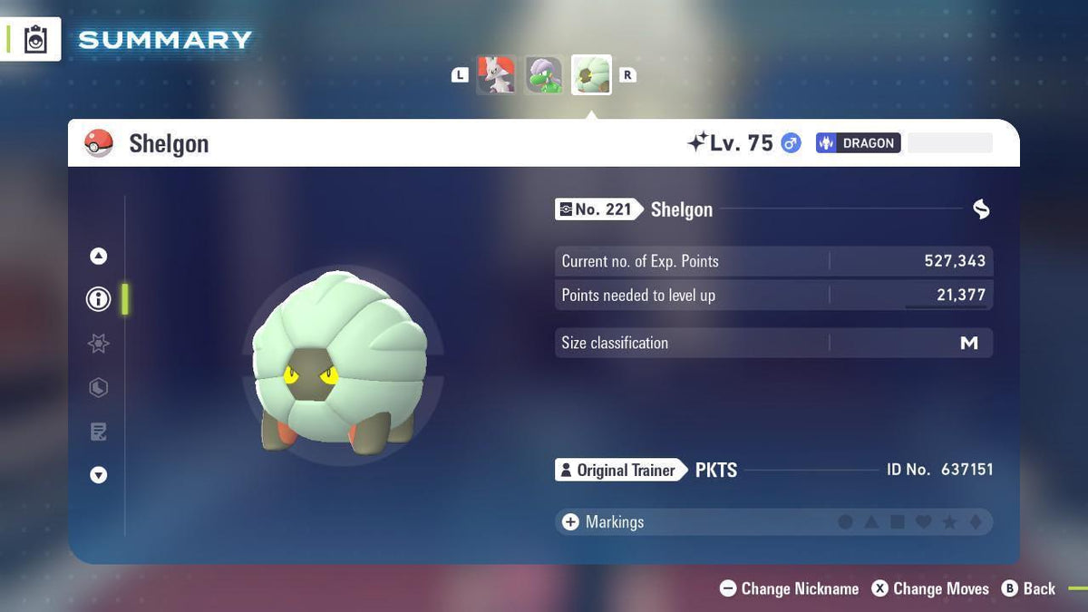 Shiny SHELGON Pokémon Legends ZA 6IV Competitive Battle Ready - Image 2
