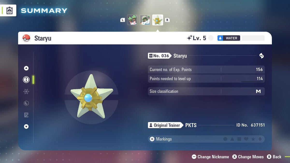 Shiny STARYU Pokémon Legends ZA 6IV Competitive Battle Ready - Image 3