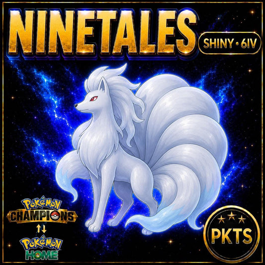Shiny Ninetales Pokémon Champions 6IV Competitive Battle Ready - Image 1