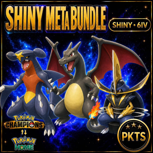 Shiny Garchomp Charizard Kingambit Pokémon Champions Bundle 6IV Competitive Battle Ready - Image 1
