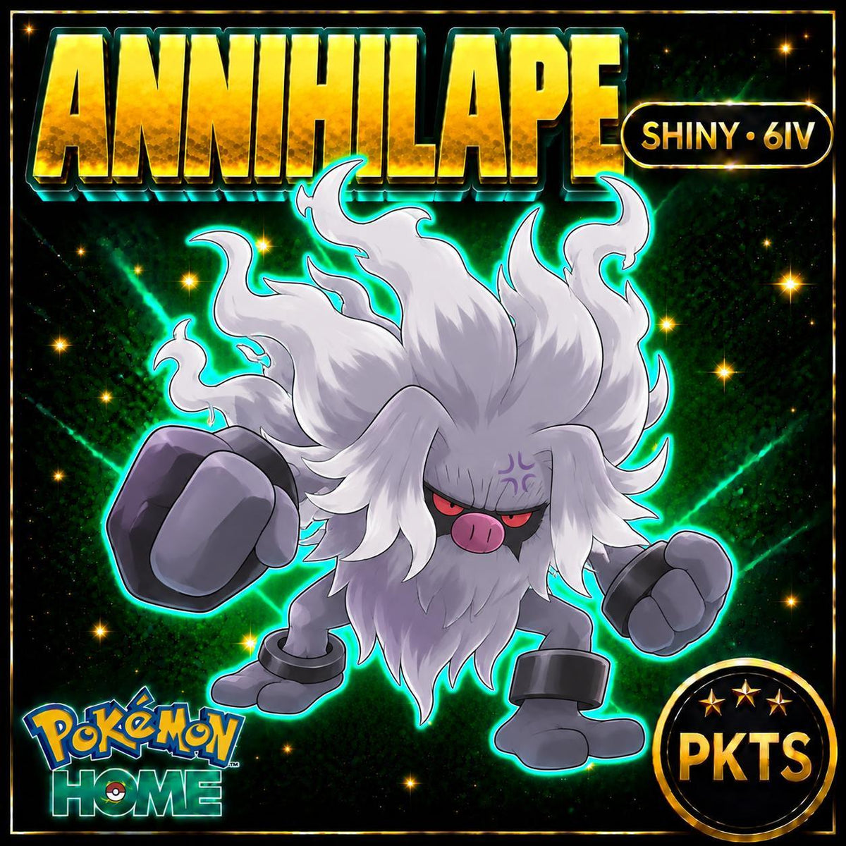 Shiny Annihilape Pokémon HOME 6IV Competitive Battle Ready