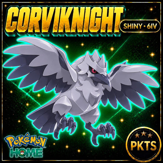 Shiny Corviknight 6IV Pokémon Scarlet Violet Link Trade | PKTS