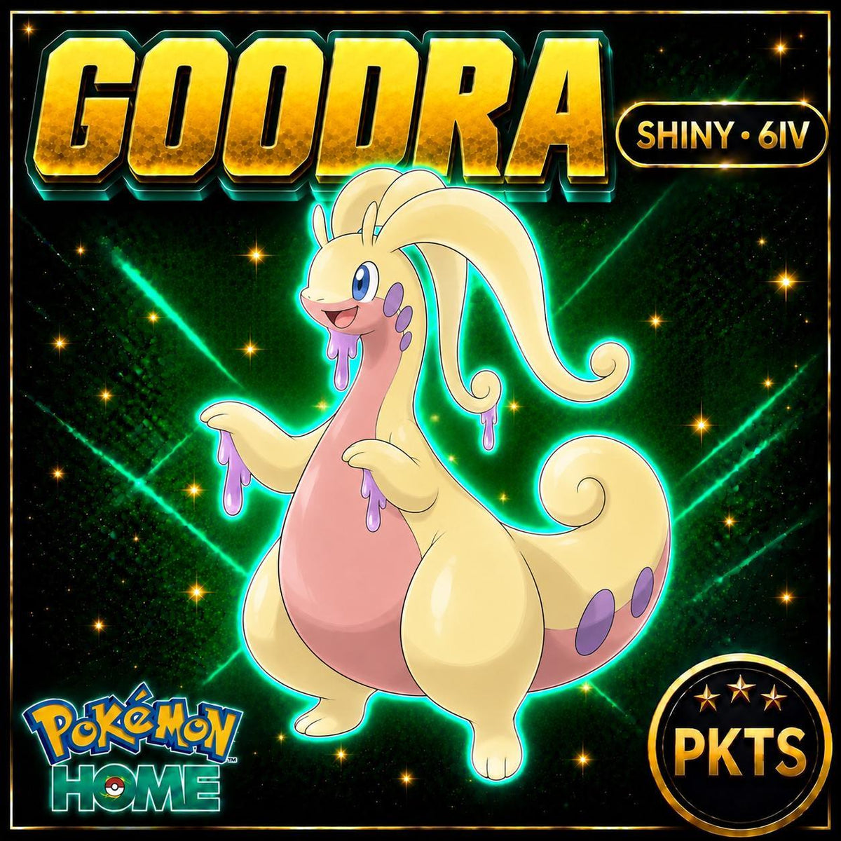 Shiny Goodra Pokémon HOME 6IV Competitive Battle Ready