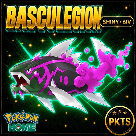 Shiny Basculegion Pokémon HOME 6IV Competitive Battle Ready