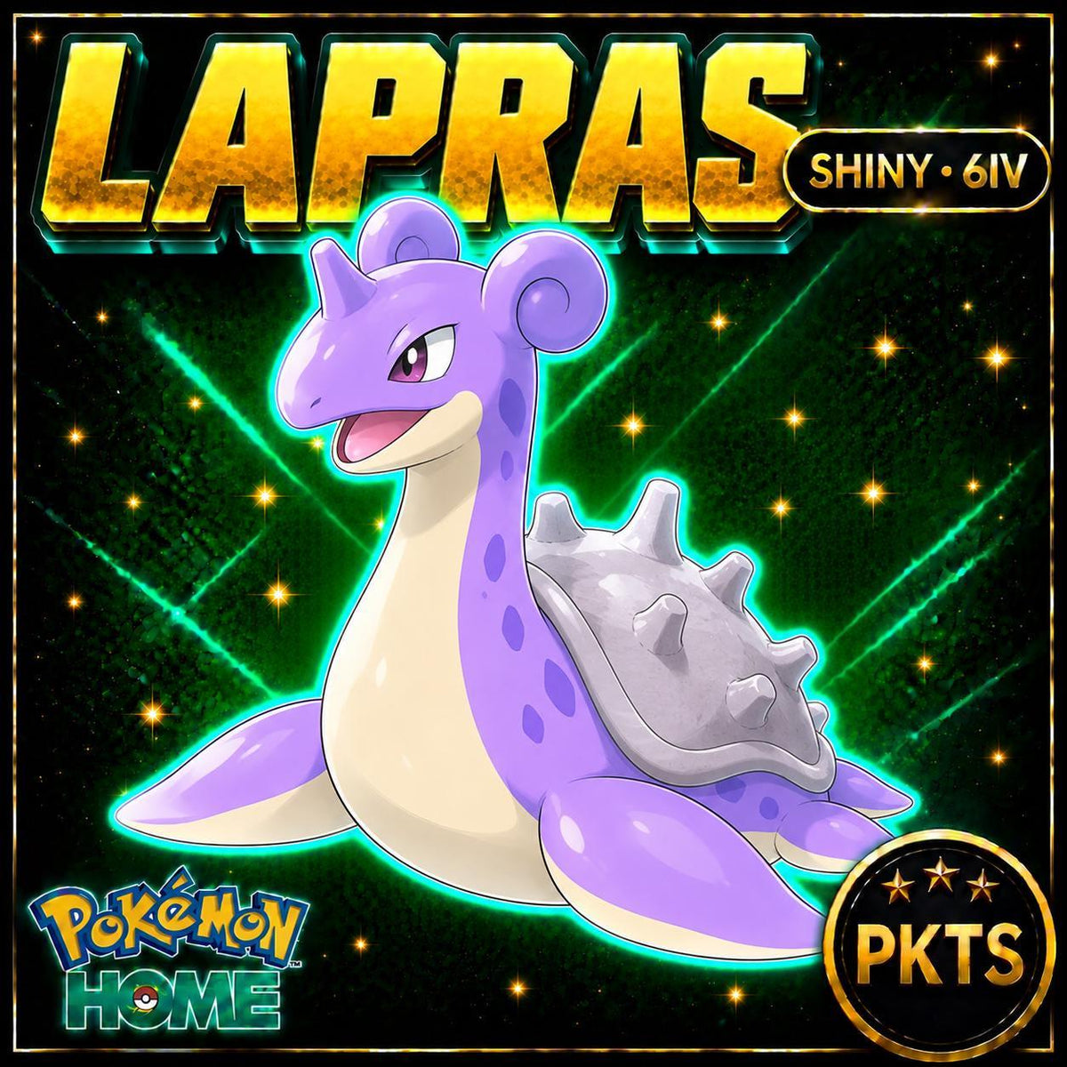Shiny Lapras Pokémon HOME 6IV Competitive Battle Ready