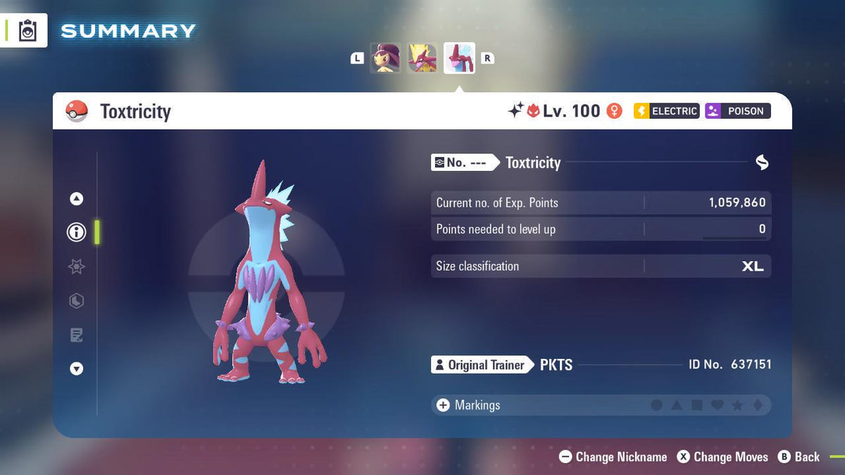 Shiny Alpha Low Key Form Toxtricity Pokémon Legends ZA 6IV Competitive Battle Ready - Image 3