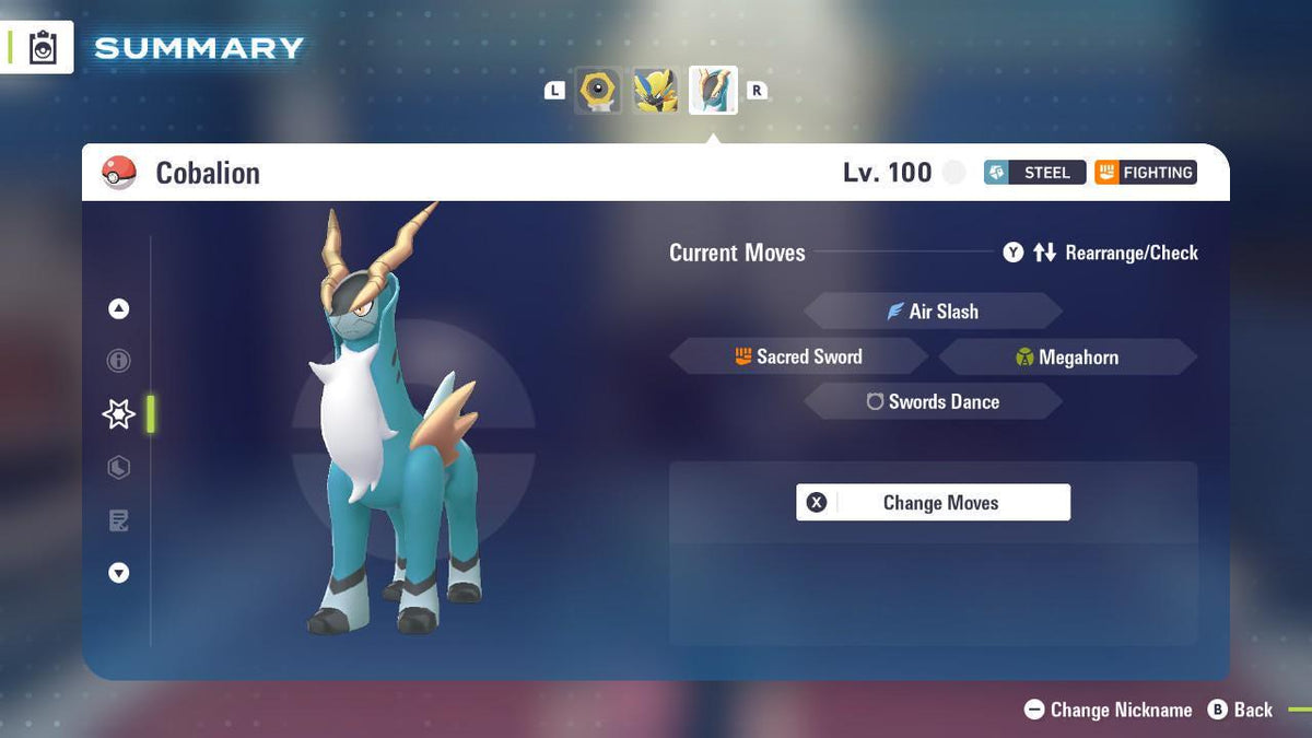Non Shiny 6IV Cobalion Pokemon Legends Za Mega Dimension DLC 6IV Competitive Battle Ready - Image 3