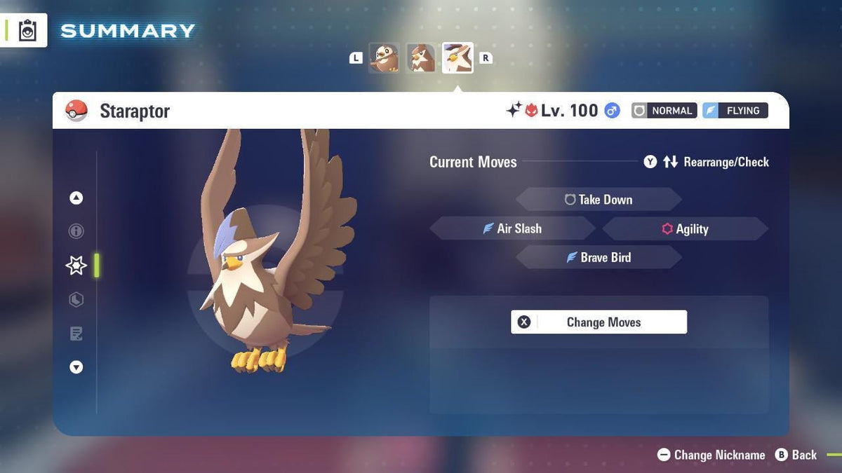 Shiny Alpha Staraptor Pokemon Legends Za Mega Dimension DLC 6IV Competitive Battle Ready - Image 4