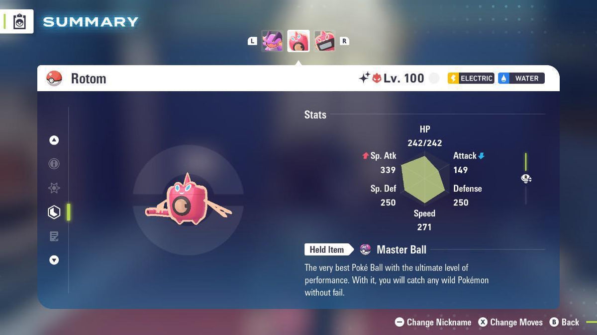Shiny Alpha Wash Form Rotom Pokémon Legends ZA 6IV Competitive Battle Ready - Image 2