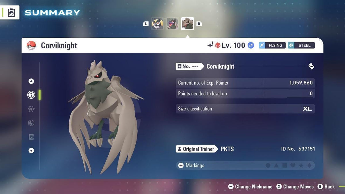 Shiny Alpha Corviknight Pokémon Legends ZA 6IV Competitive Battle Ready - Image 2