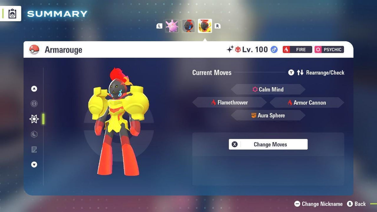 Shiny Alpha Armarouge Pokemon Legends Za Mega Dimension DLC 6IV Competitive Battle Ready - Image 4