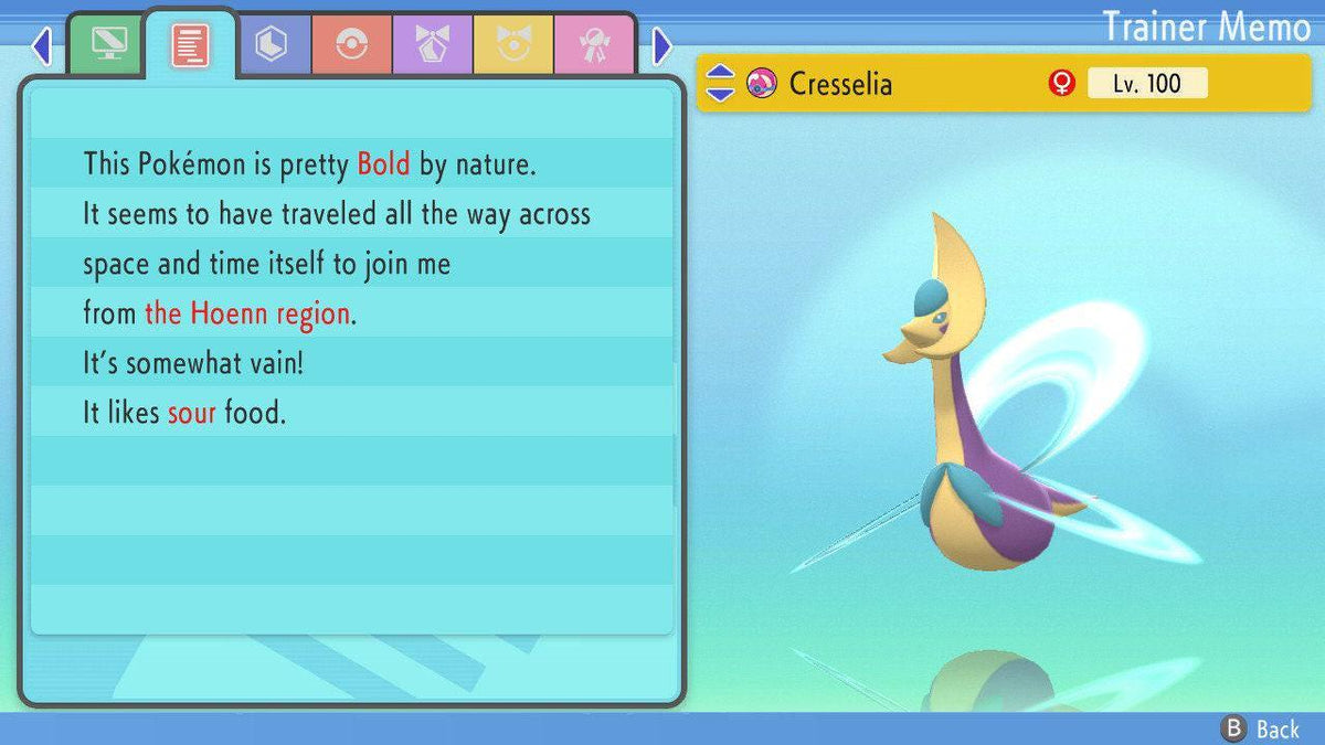 Shiny Cresselia 6IV Switch 2 BDSP Pokémon Brilliant Diamond Shining Pearl Battle Ready Legendary Bonus Gift Fast Delivery - Image 4
