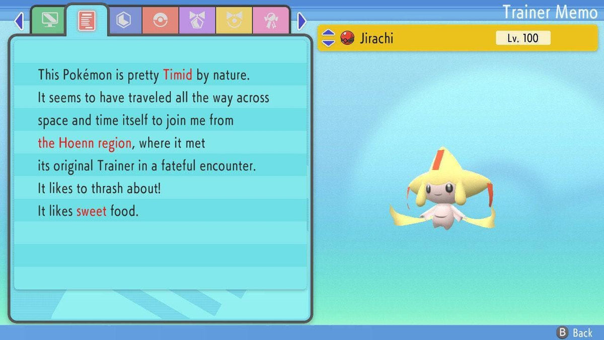 Shiny Jirachi Pokemon Brilliant Diamond Shining Pearl 6IV Competitive Battle Ready - Image 5