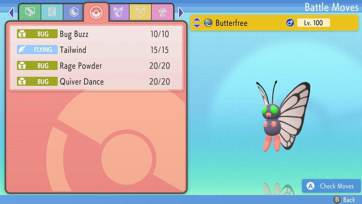 SHINY 6IV BUTTERFREE Pokemon Brilliant Diamond Shining Pearl 6IV Competitive Battle Ready - Image 4