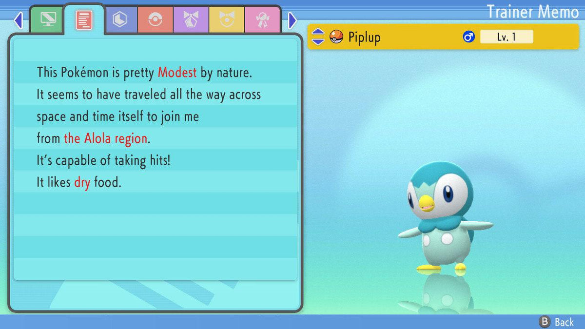 Shiny Piplup 6IV Switch 2 BDSP Pokémon Brilliant Diamond Shining Pearl Battle Ready Starter Bonus Gift Fast Delivery - Image 3