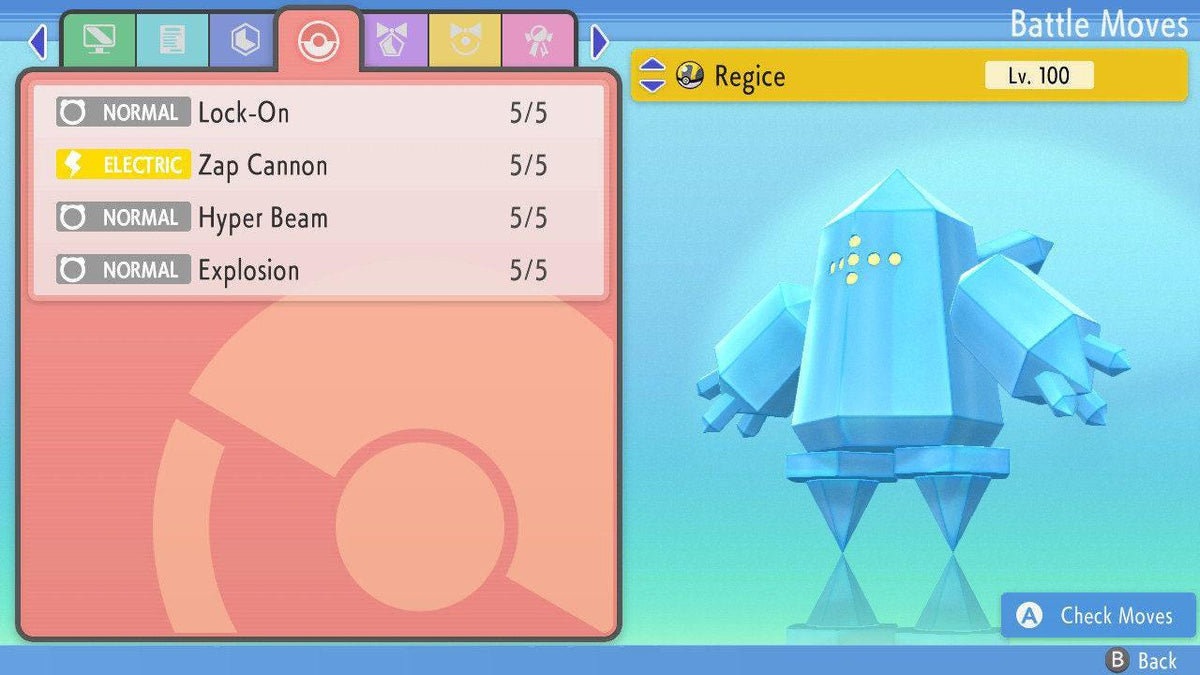 SHINY 6IV REGICE Pokemon Brilliant Diamond Shining Pearl 6IV Competitive Battle Ready - Image 2