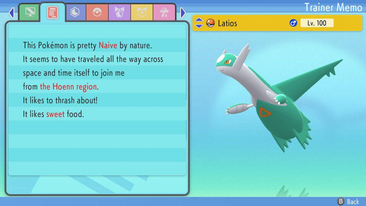 SHINY 6IV LATIOS Pokemon Brilliant Diamond Shining Pearl 6IV Competitive Battle Ready - Image 4