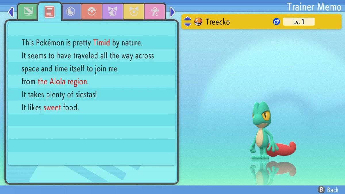 SHINY 6IV TREECKO Pokemon Brilliant Diamond Shining Pearl 6IV Competitive Battle Ready - Image 2