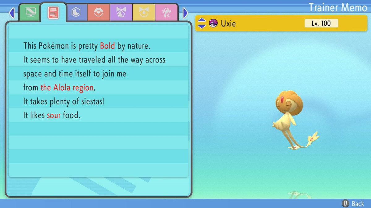 SHINY 6IV UXIE Pokemon Brilliant Diamond Shining Pearl 6IV Competitive Battle Ready - Image 4