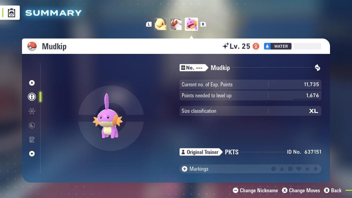 Shiny Mudkip Pokemon Legends ZA Mega Dimension DLC 6IV Competitive Battle Ready - Image 3