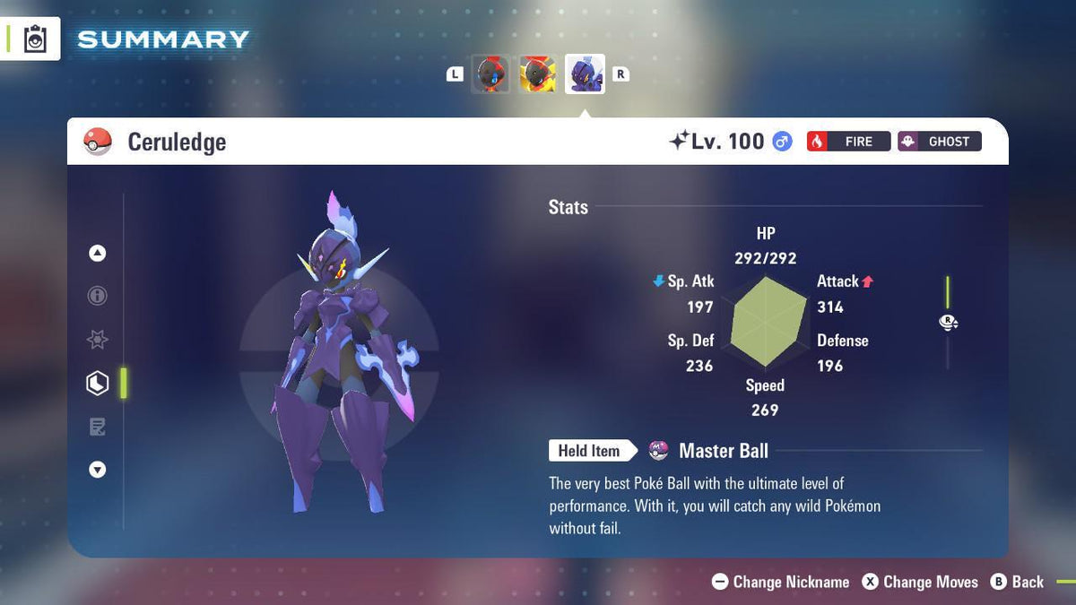 Shiny Ceruledge Pokemon Legends ZA Mega Dimension DLC 6IV Competitive Battle Ready - Image 2