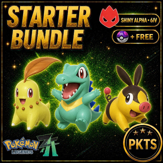 Pokemon ZA Alpha Starter Bundle Shiny 6IV Battle Ready - Image 1