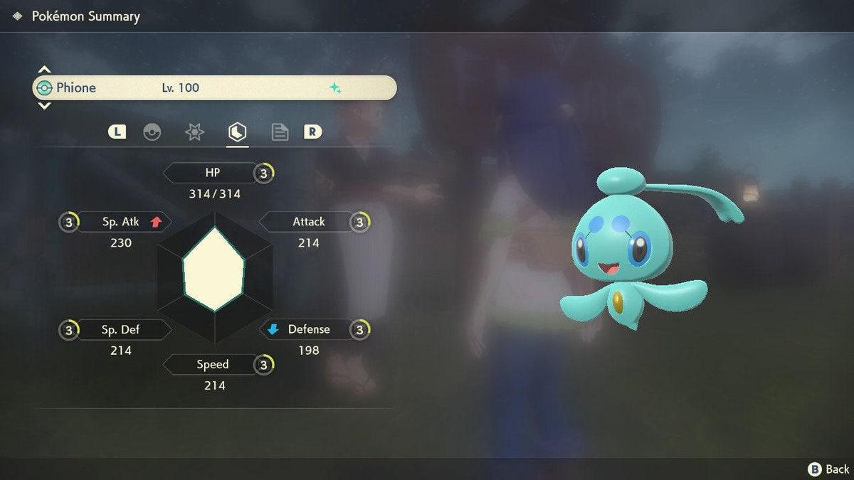Shiny PHIONE Pokemon Legends Arceus 6IV Competitive Battle Ready - Image 4