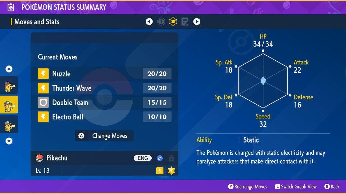 ASH PIKACHU EVENT Unova Cap Pokémon Scarlet Violet 6IV Competitive Battle Ready - Image 2