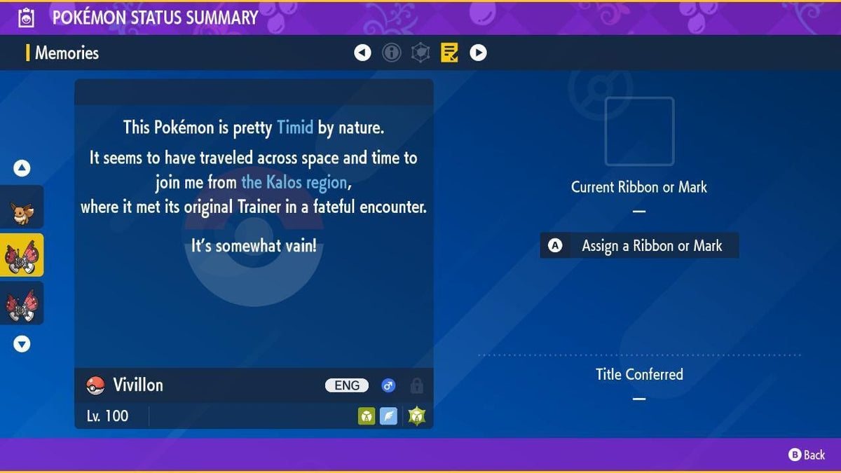 POKEBALL VIVILLON EVENT Pokémon Scarlet Violet 6IV Competitive Battle Ready - Image 3