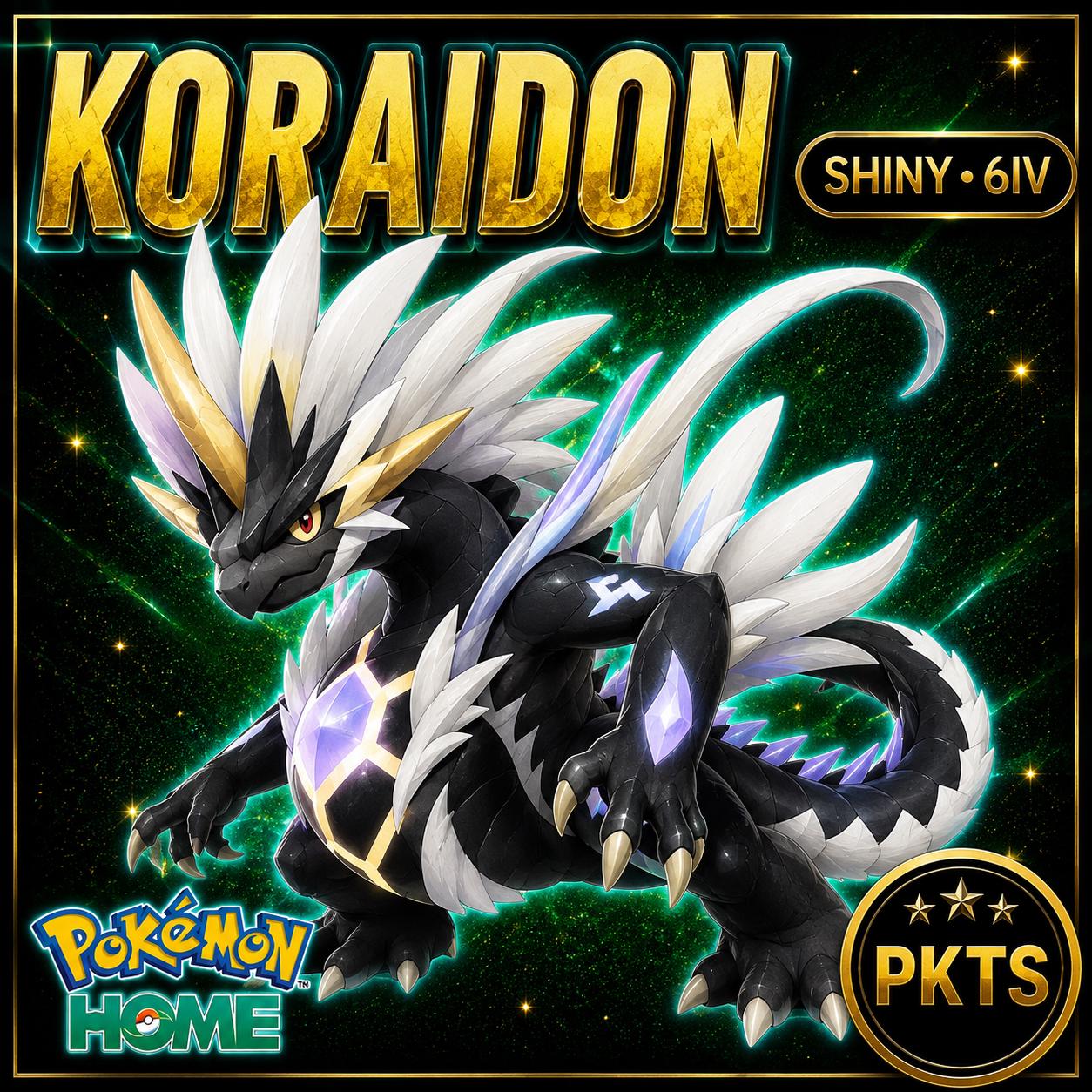 Shiny Koraidon Pokémon HOME 6IV Competitive Battle Ready