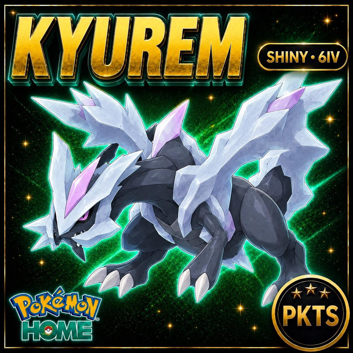 Shiny Kyurem Pokémon HOME 6IV Competitive Battle Ready