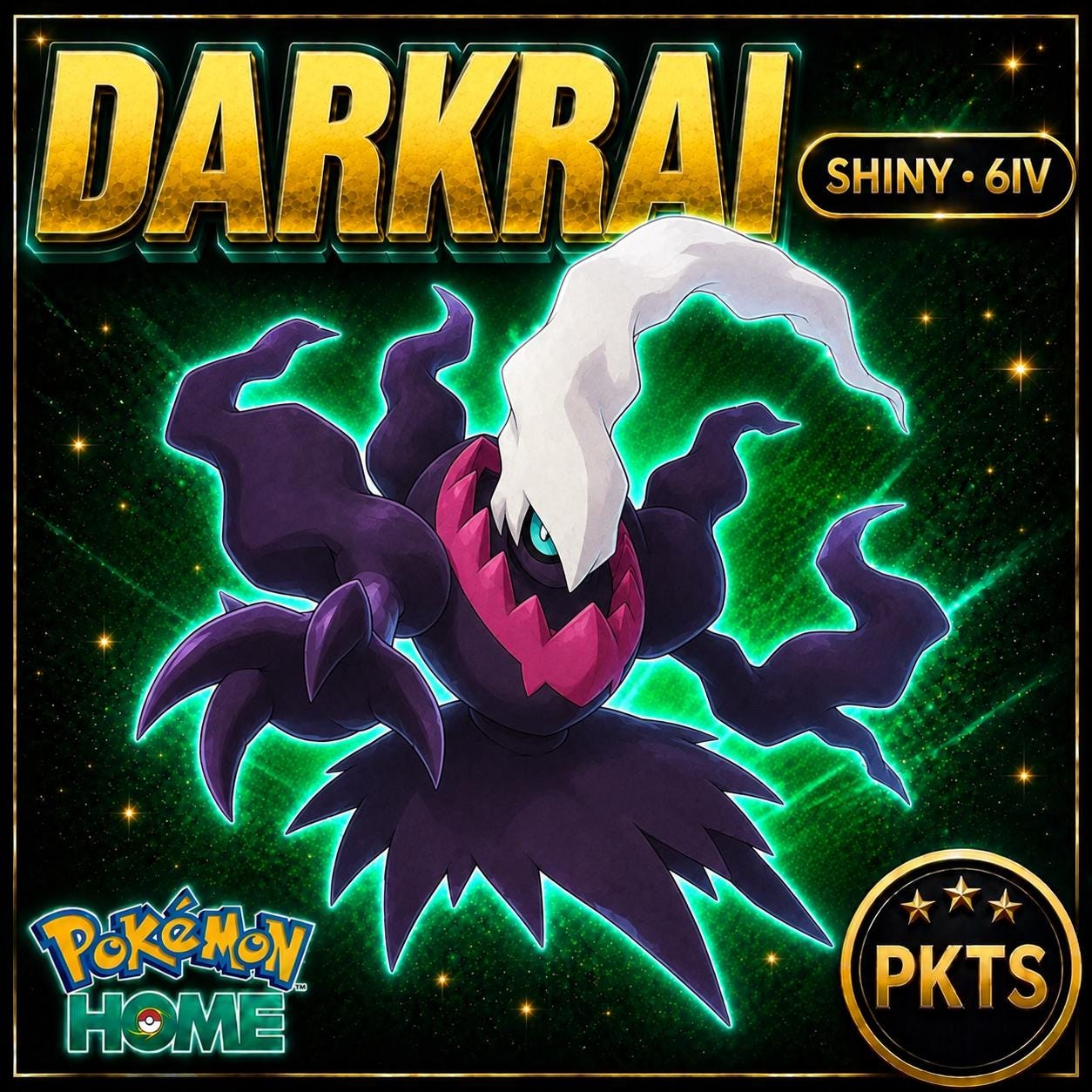 Shiny DARKRAI Pokémon HOME 6IV Competitive Battle Ready