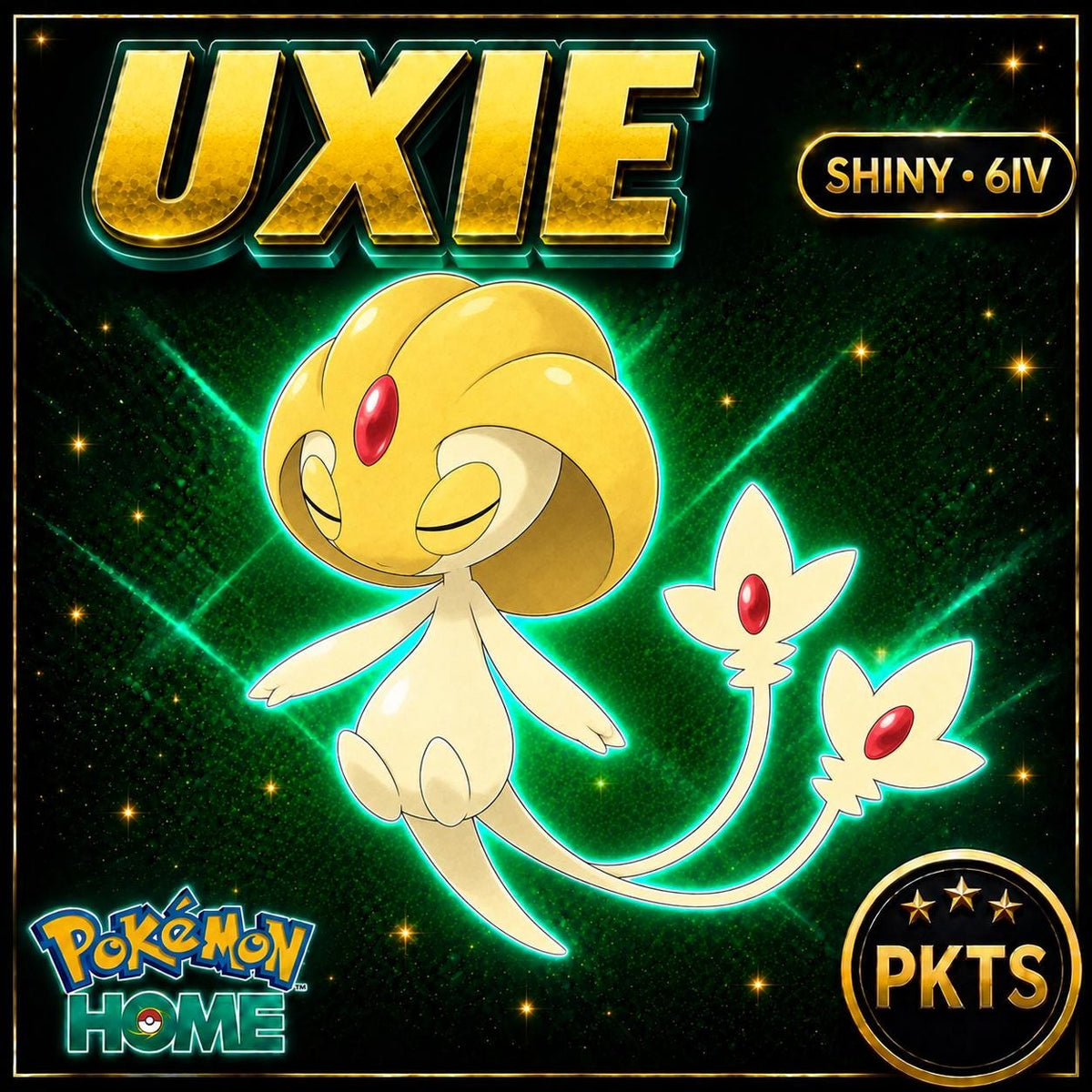 Shiny Uxie Pokémon HOME 6IV Competitive Battle Ready